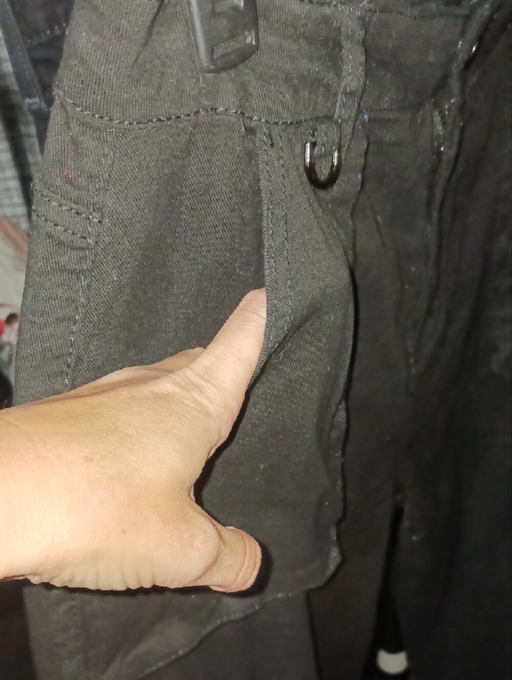 American Bazi Black Cargo Pants with Utility Pockets - Picture 5 of 8